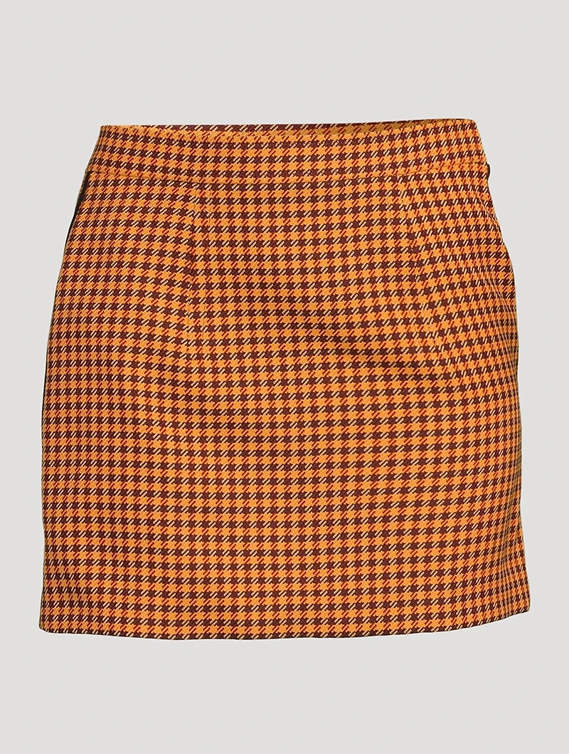 Gingham Mini Skirt