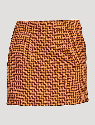 Gingham Mini Skirt