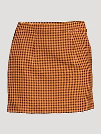 Gingham Mini Skirt