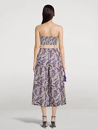 Devi Linen Strapless Jumpsuit