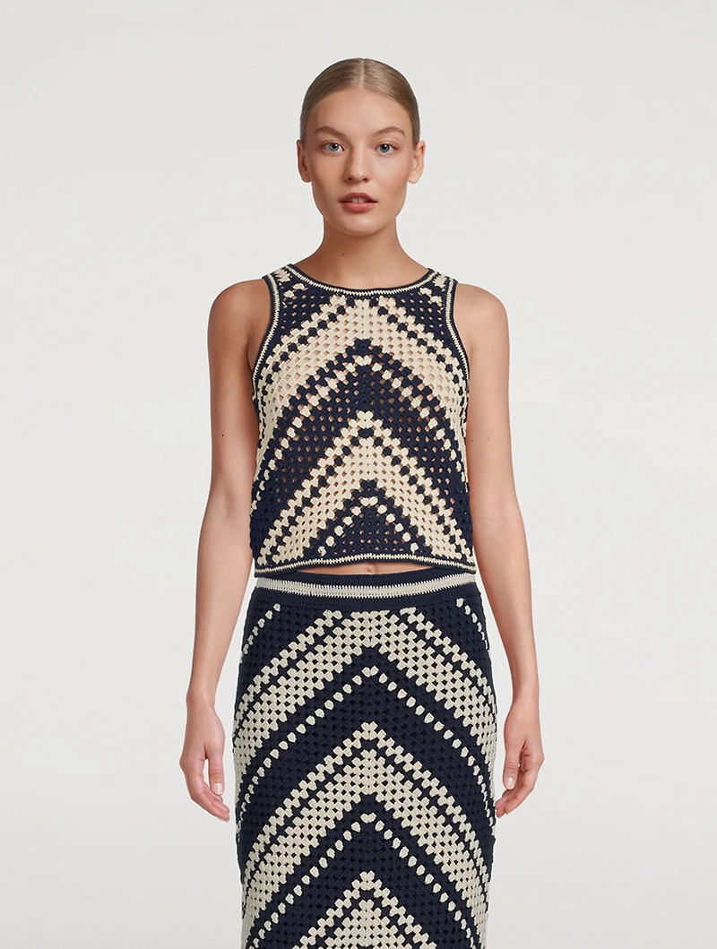Chintz Crochet Tank Top