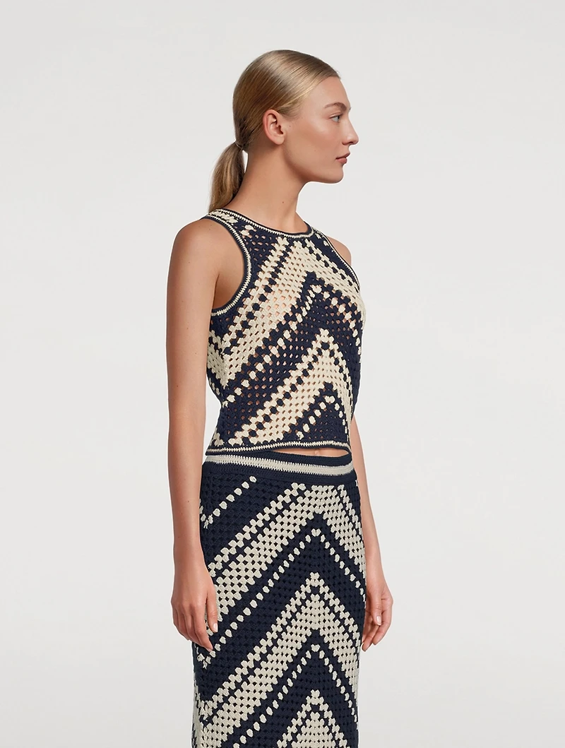 Chintz Crochet Tank Top