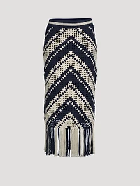 Chintz Crochet Midi Skirt