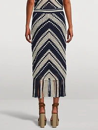 Chintz Crochet Midi Skirt