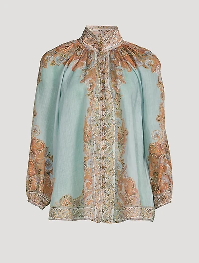 Devi Puff-Sleeve Blouse