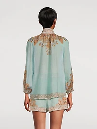 Devi Puff-Sleeve Blouse