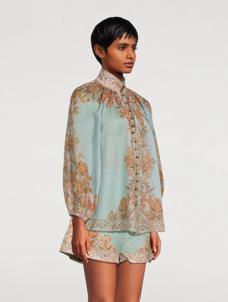 Devi Puff-Sleeve Blouse