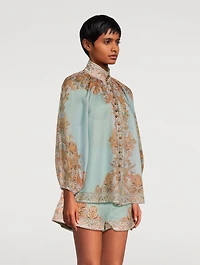 Devi Puff-Sleeve Blouse