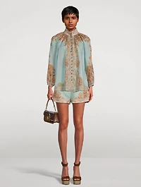 Devi Puff-Sleeve Blouse