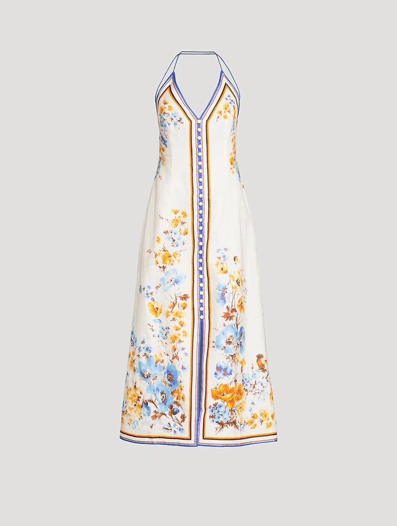 Halcyon Midi Dress Floral Print
