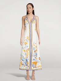 Halcyon Midi Dress Floral Print