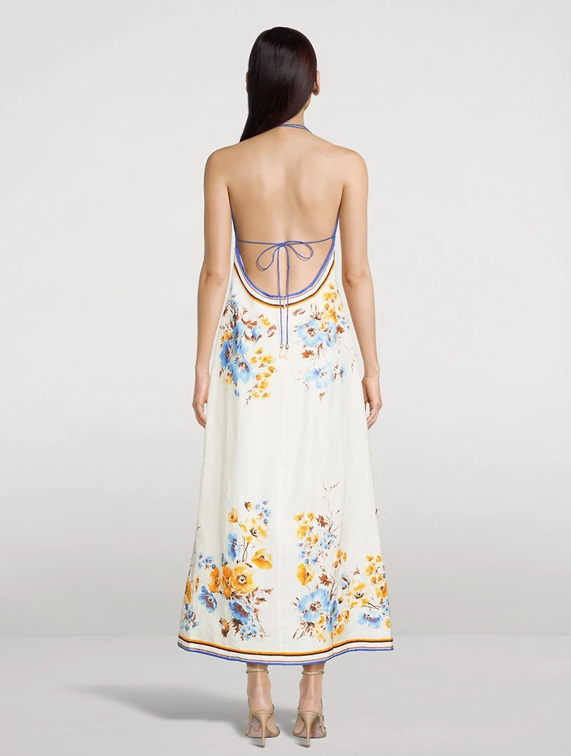 Halcyon Midi Dress Floral Print