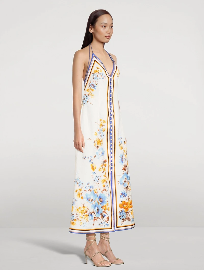 Halcyon Midi Dress Floral Print