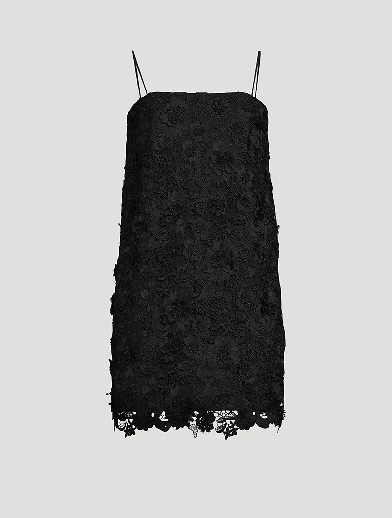 Raie Floral Lace Mini Dress