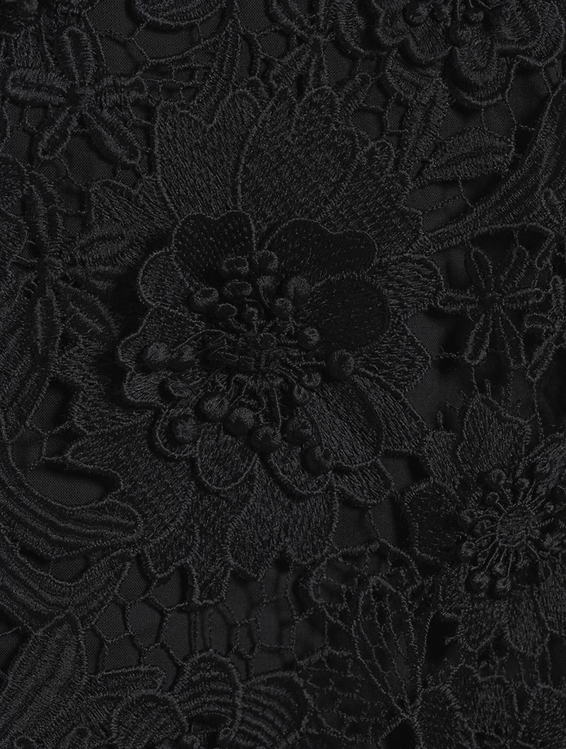 Raie Floral Lace Mini Dress