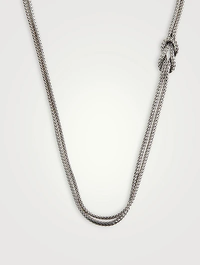 Manah Knot Silver 1.8MM Necklace