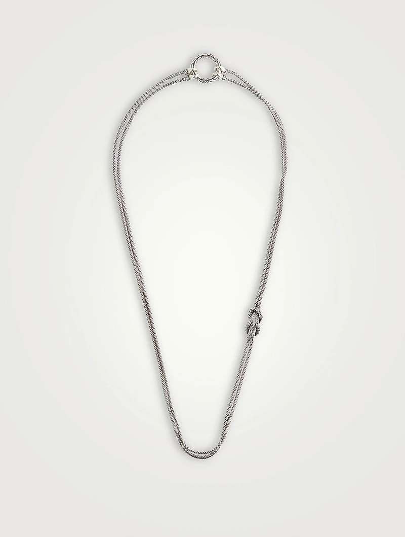 Manah Knot Silver 1.8MM Necklace
