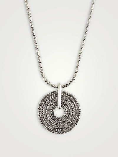 Rata Silver Chain Pendant Necklace