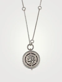 Moon Door Pendant Necklace With Mother-Of-Pearl