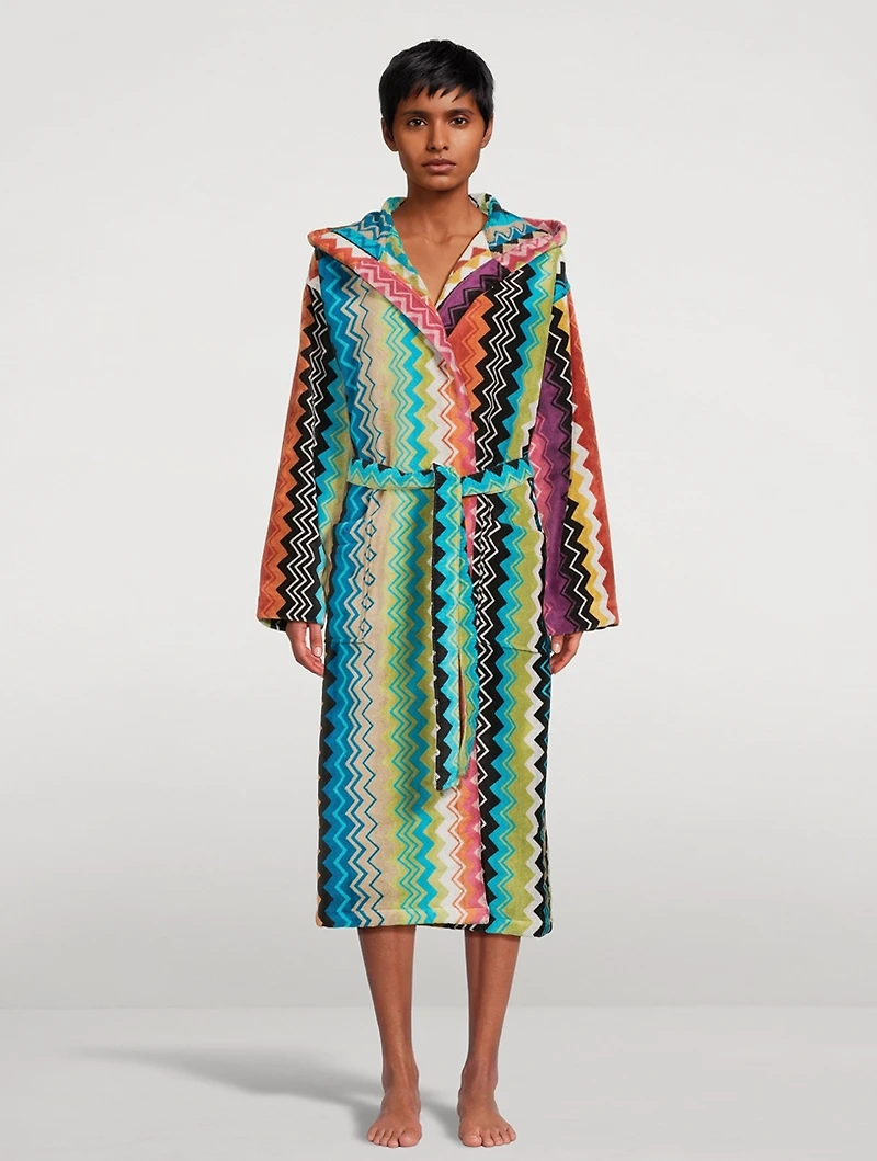Giacomo Cotton Hooded Bathrobe