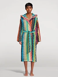 Giacomo Cotton Hooded Bathrobe