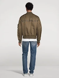 Bomber Jacket With Logo