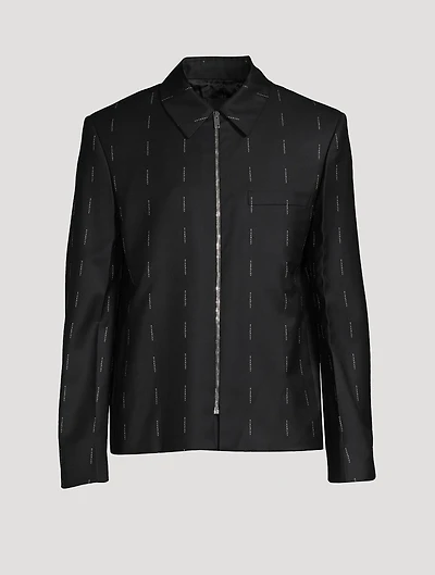 Wool Zipped Short Jacket