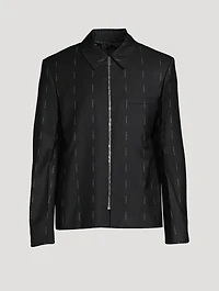 Wool Zipped Short Jacket