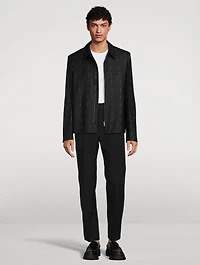 Wool Zipped Short Jacket