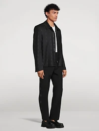 Wool Zipped Short Jacket