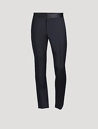Wool And Mohair Slim-Fit Pants