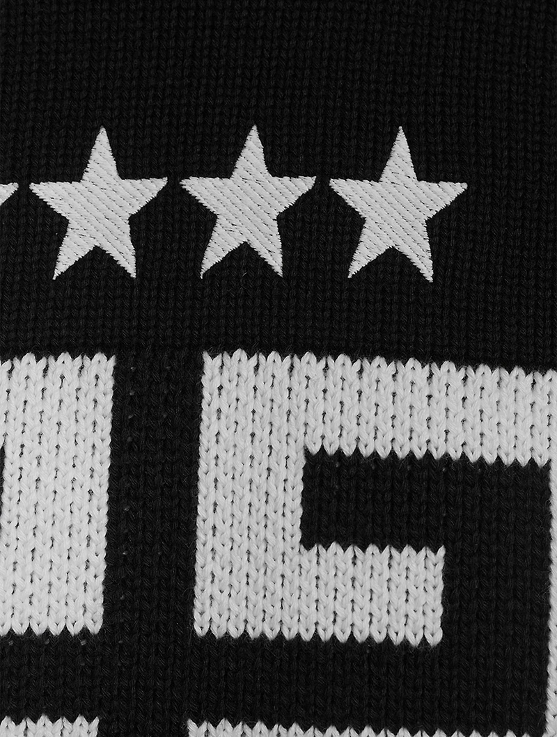 Star Embroidered 4G Logo Crewneck Sweater