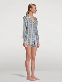 Signature Linen Set Palm Stripe