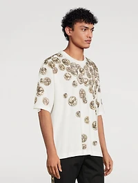 Cotton T-Shirt Coin Print