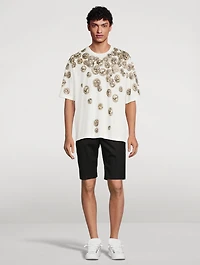 Cotton T-Shirt Coin Print