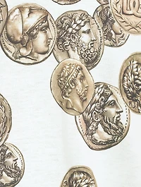 Cotton T-Shirt Coin Print