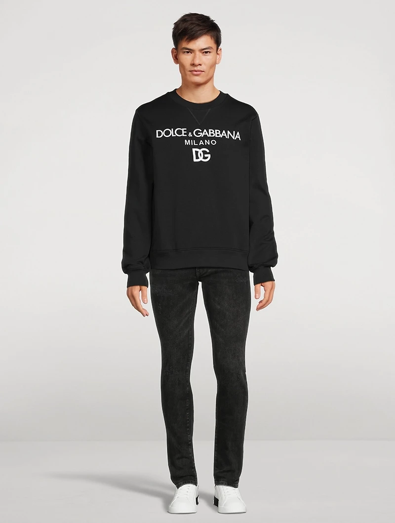 Cotton Jersey Logo Sweatshirt