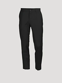 Wool-Blend Tailored Pants