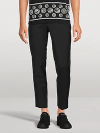 Wool-Blend Tailored Pants
