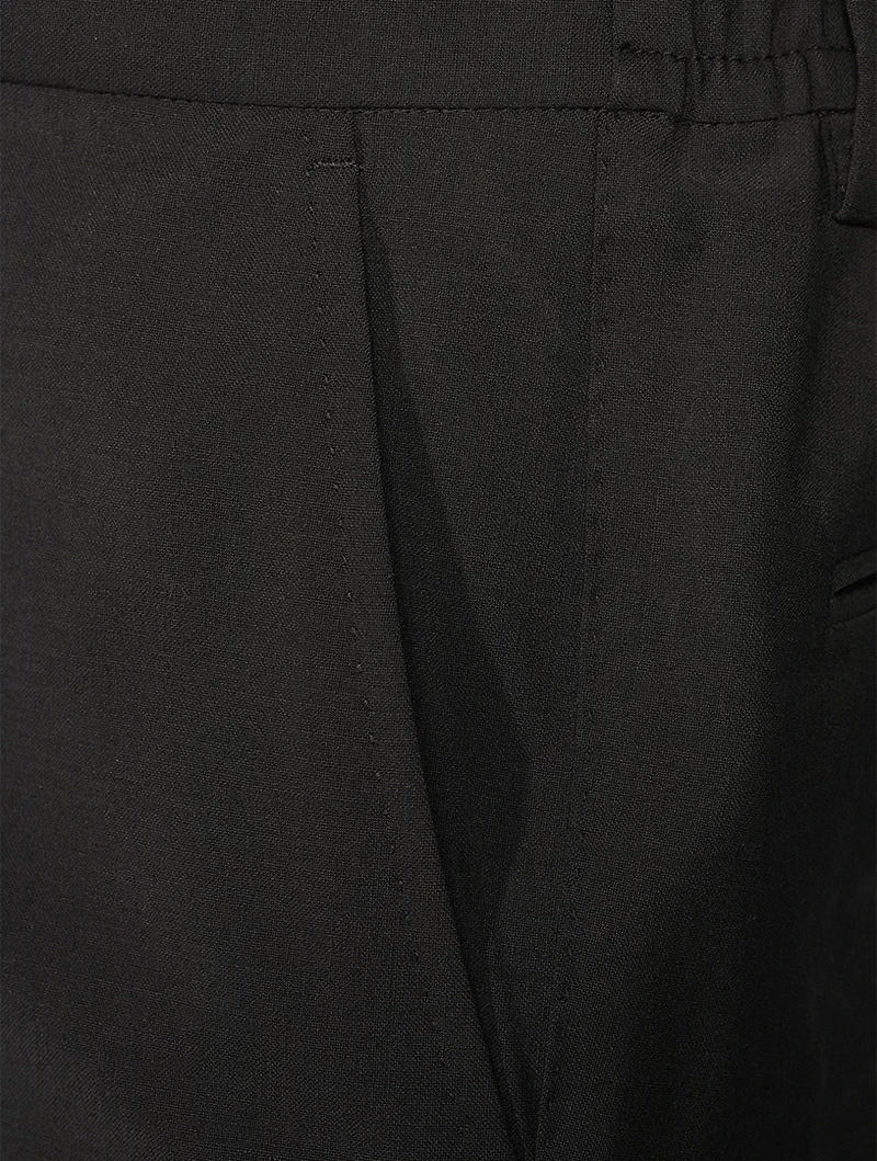 Wool-Blend Tailored Pants