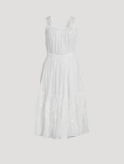 Be Th Embroidered Midi Dress