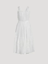 Be Th Embroidered Midi Dress