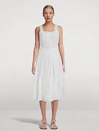 Be Th Embroidered Midi Dress