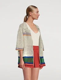 Zippy Crochet Short-Sleeve Shirt