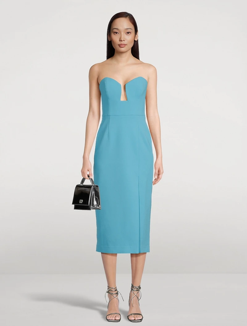 Michelle Strapless Midi Dress