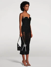 Cherie Amour Embellished Tulle Midi Dress