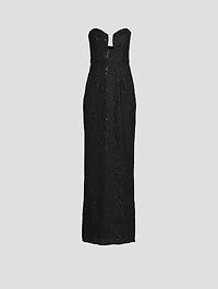 Last Dance Embellished Mesh Gown