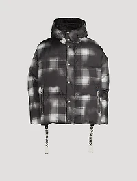 Khrisman Down Puffer Jacket Shades Check Print
