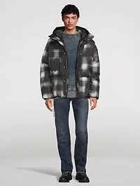 Khrisman Down Puffer Jacket Shades Check Print