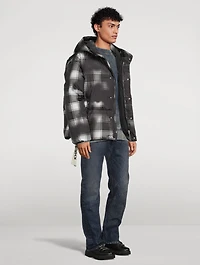 Khrisman Down Puffer Jacket Shades Check Print